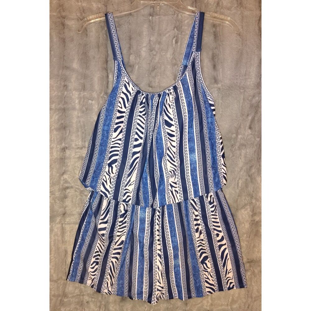 NWT Summer Mae Swim Romper 1 Piece Swimsuit Size 10 Boho Beach Pool Summer
